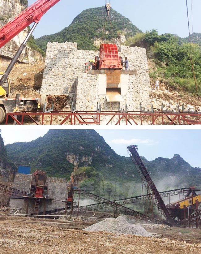 廣西來(lái)賓時(shí)產(chǎn)100噸石子生產(chǎn)線 廣西來(lái)賓時(shí)產(chǎn)100噸石子生產(chǎn)線