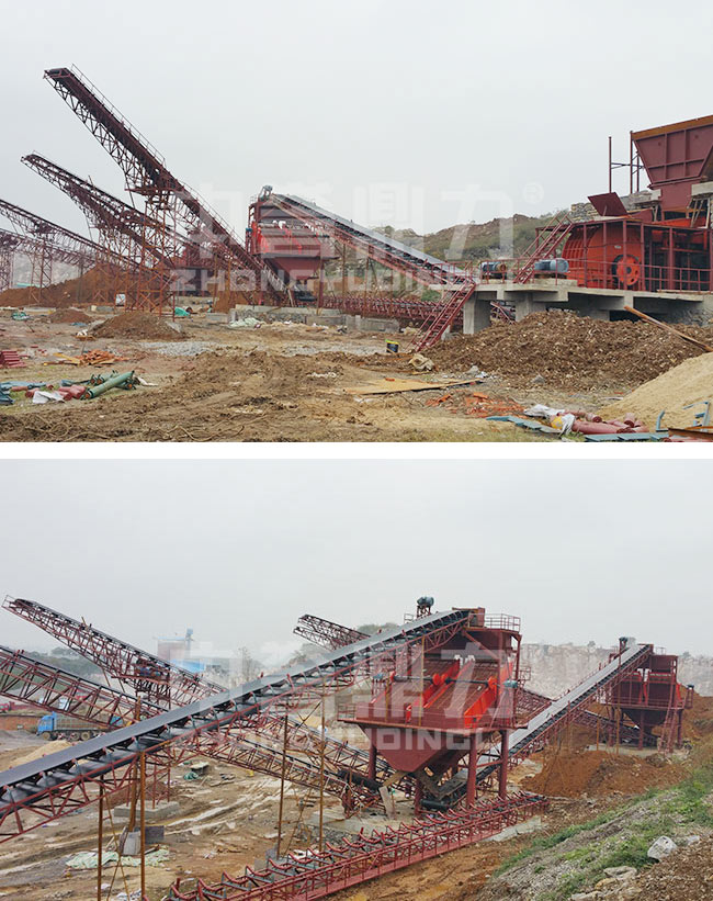 江西宜春市時產500噸礦山碎石生產線 江西宜春市時產500噸礦山碎石生產線