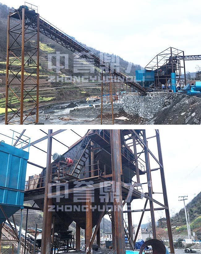 陜西安康時產(chǎn)500噸玄武巖制砂生產(chǎn)線 陜西安康時產(chǎn)500噸玄武巖制砂生產(chǎn)線
