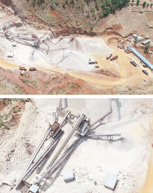 四川涼山州時(shí)產(chǎn)100噸碎石生產(chǎn)線現(xiàn)場(chǎng) 005.jpg