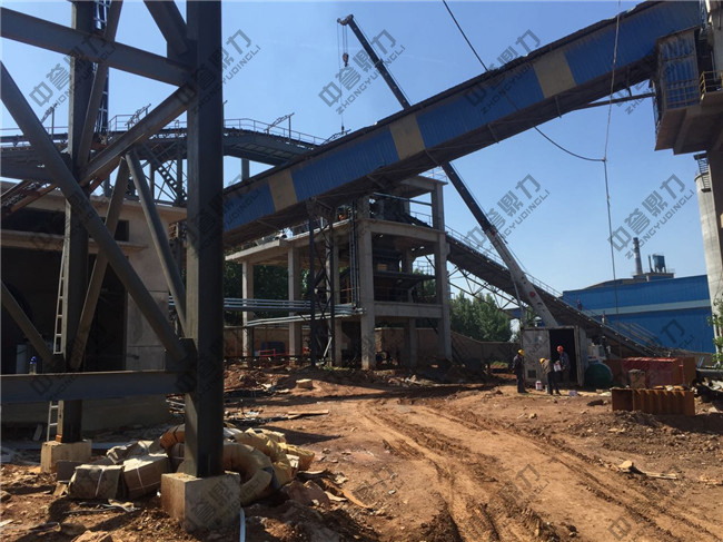 江蘇徐州龍山水泥時產(chǎn)500噸砂石骨料生產(chǎn)線